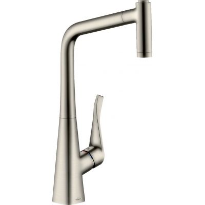 Bateria kuchenna stojąca stal 73801800 Hansgrohe Metris M71