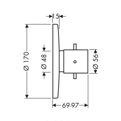Axor Starck 10710000 bateria prysznicowa podtynkowa chrom