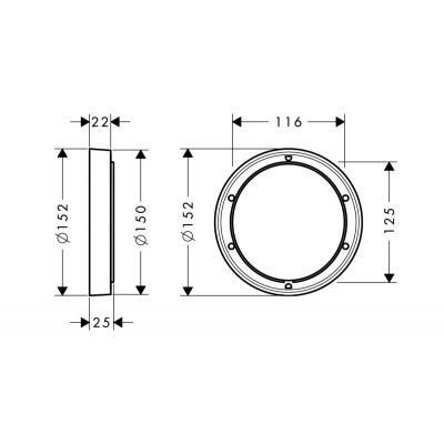 Hansgrohe 13597000 rozeta