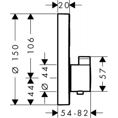 Hansgrohe ShowerSelect 15744000 bateria prysznicowa podtynkowa