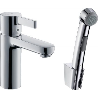 Bateria umywalkowa ze słuchawką typu bidetta stojąca chrom 31160000 Hansgrohe Metris S