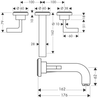 Axor Citterio 39315000 bateria umywalkowa