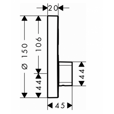 Hansgrohe ShowerSelect 15747000 bateria prysznicowa podtynkowa chrom