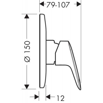Hansgrohe Logis 71666000 bateria prysznicowa podtynkowa