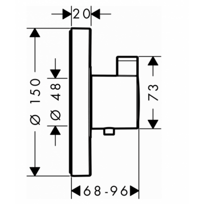 Hansgrohe ShowerSelect 15741000 bateria prysznicowa podtynkowa