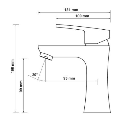 Hagser Della HGR40000032 bateria umywalkowa stojąca chrom