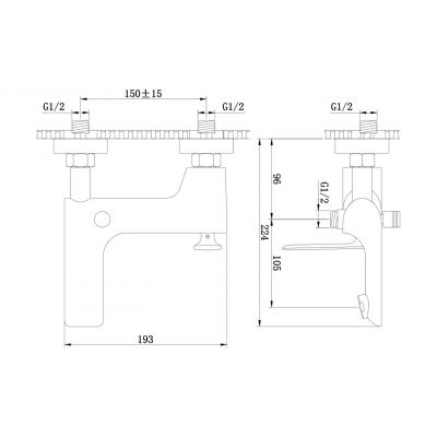 Kohlman Experience Black QW110EB bateria wannowo-prysznicowa