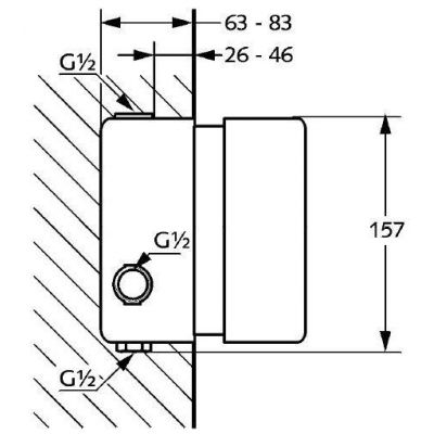 Element podtynkowy baterii 35156 Kludi