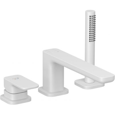 Bateria wannowo-prysznicowa nawannowa biała 424485375 Kludi Renon