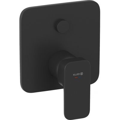 Bateria wannowo-prysznicowa podtynkowa czarna 427593975 Kludi Renon