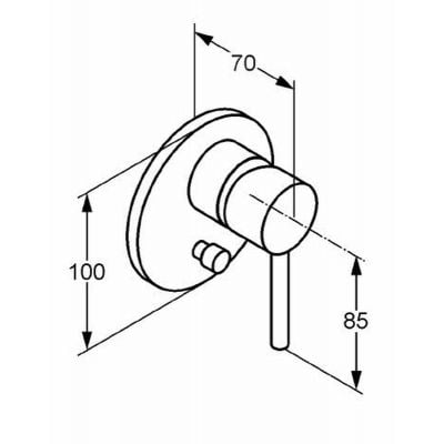 Kludi Bozz 387163976 bateria wannowo-prysznicowa podtynkowa