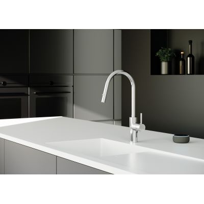 Bateria kuchenna stojąca chrom 423000577 Kludi E-Go Voice