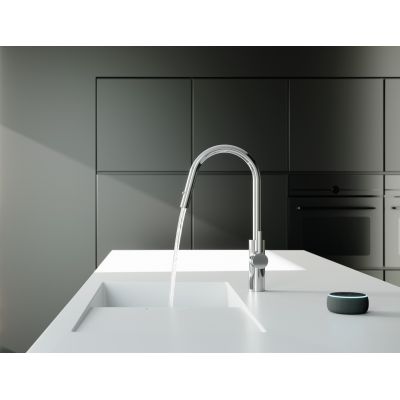 Bateria kuchenna stojąca chrom 423000577 Kludi E-Go Voice