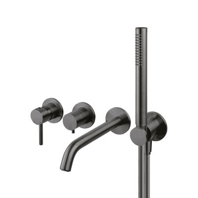 Bateria wannowo-prysznicowa podtynkowa grafit 34105400 Oltens Molle