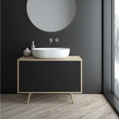 Umywalka 60.5x41.5 cm owalna nablatowa biała 40820000 Oltens Hamnes