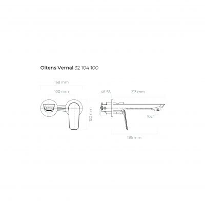 Bateria umywalkowa podtynkowa chrom 32104100 Oltens Vernal