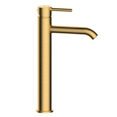 Bateria umywalkowa stojąca złoty szczotkowany 32400810 Oltens Molle