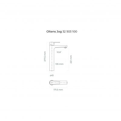 Bateria umywalkowa stojąca chrom 32503100 Oltens Jog