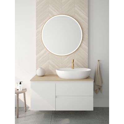 Umywalka 51x39 cm owalna nablatowa biała 41813000 Oltens Hamnes