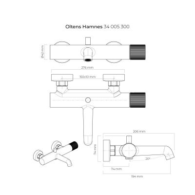 Zestaw Oltens 34005300, 36020300