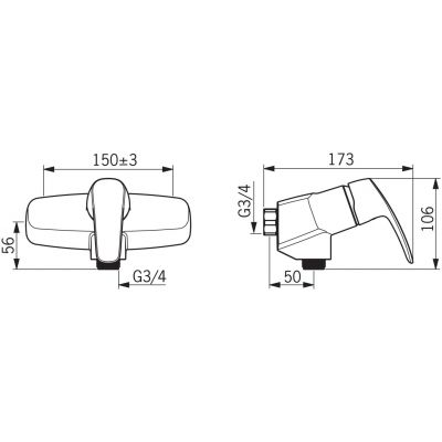 Oras Safira 1070 bateria prysznicowa