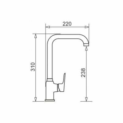 Bateria kuchenna stojąca chrom 090929338 Pyramis SIlvio