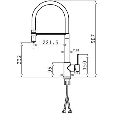 Bateria kuchenna stojąca czarna 090939901 Pyramis Serina