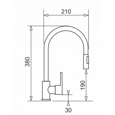Bateria kuchenna stojąca czarna 090941338 Pyramis Idea