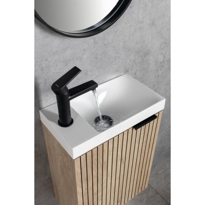 Bateria umywalkowa stojąca czarna KA0215 Sapho Kai