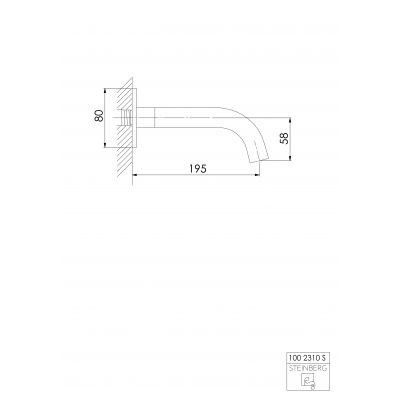 Steinberg 100 1002310S wylewka do baterii