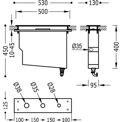 Element do montażu nawannowego 106245 Tres Selection