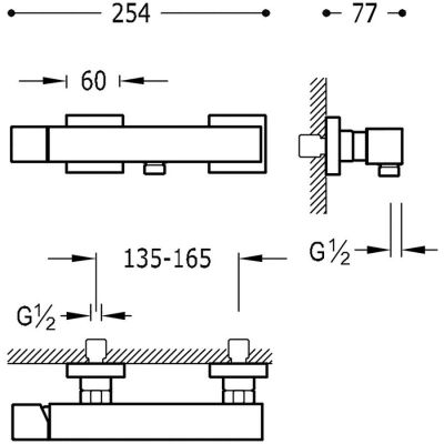 Tres Cuadro-Tres 50716703 bateria prysznicowa