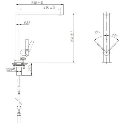Bateria kuchenna stojąca antracyt 92700005 Villeroy & Boch Finera