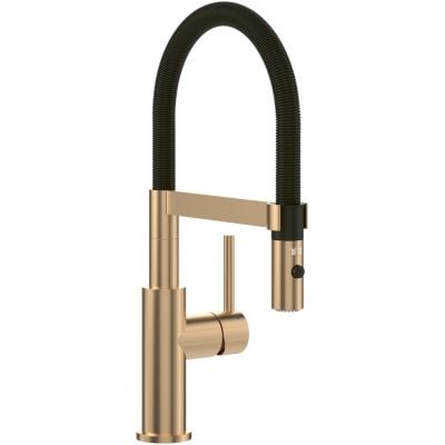 Bateria kuchenna stojąca czarna-złoto/stare złoto 92730023 Villeroy & Boch Steel Expert Compact