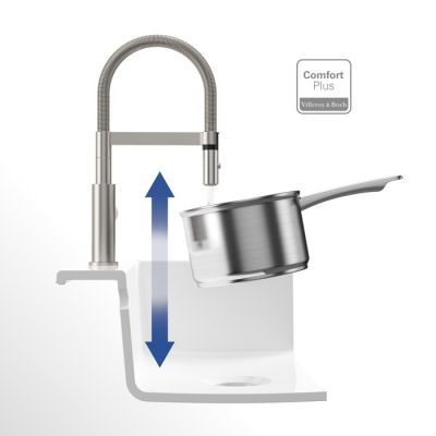 Bateria kuchenna stojąca stal 927300LC Villeroy & Boch Steel Expert Compact