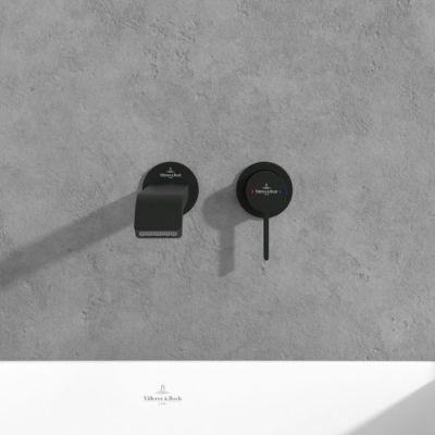 Bateria umywalkowa podtynkowa czarna TVZ106003000K5 Villeroy & Boch Dawn