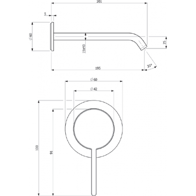 Villeroy & Boch Loop & Friends bateria umywalkowa podtynkowa czarny mat TVZ106010000K5