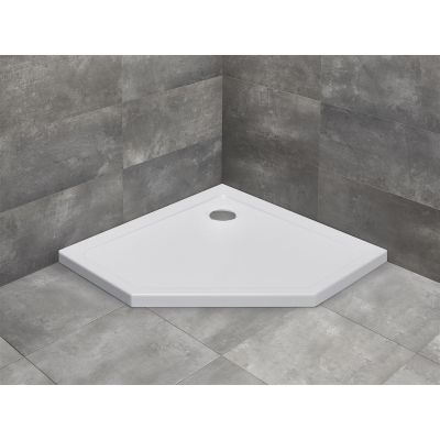 Brodzik pięciokątny 80x80 cm biały SDRPT808001 Radaway Doros PT