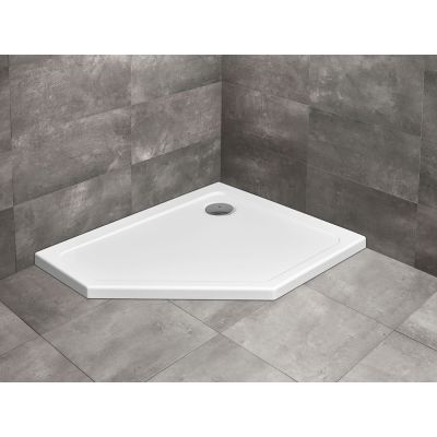 Brodzik pięciokątny 100x90 cm biały SDRPT109001R Radaway Doros PT
