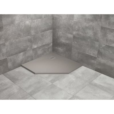 Brodzik pięciokątny 90x90 cm szary HKPT909074 Radaway Kyntos PT