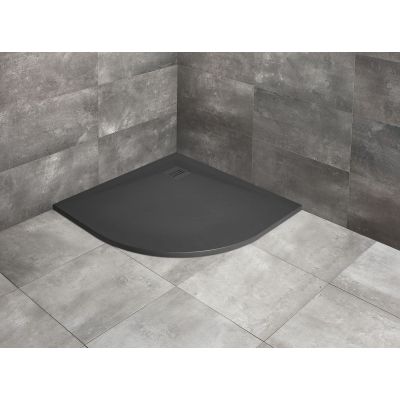 Brodzik półokrągły 90x90 cm antracyt HKA909064 Radaway Kyntos A