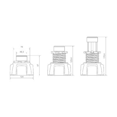 Nogi do brodzika NB003W1 Radaway