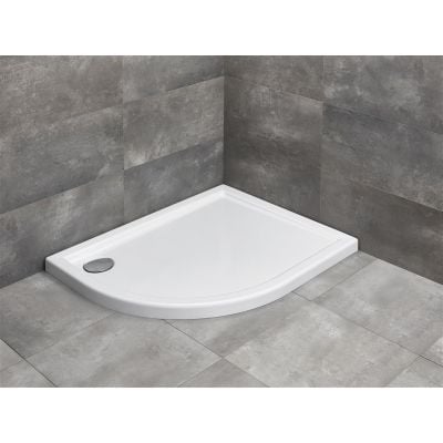 Brodzik półokrągły 100x80 cm biały STE108630R Radaway Tasos E