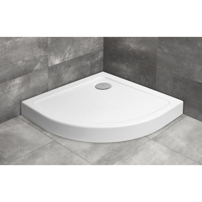 Brodzik półokrągły 80x80 cm biały SDRA808005 Radaway Doros A Compact