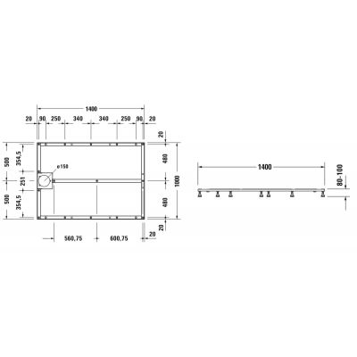 Nogi do brodzika 791111000000000 Duravit Stonetto
