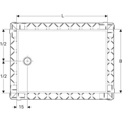 Panel do natrysków bezbrodzikowych 140x90 cm biały 154275111 Geberit Setaplano