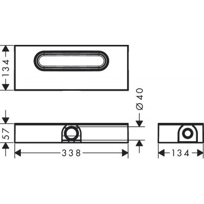 Zestaw montażowy 01000180 Hansgrohe uBox Universal