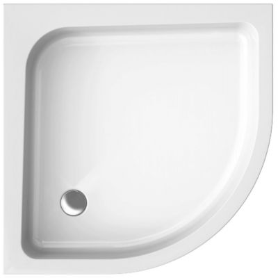 Brodzik półokrągły 90x90 cm biały 00087 Polimat Pako