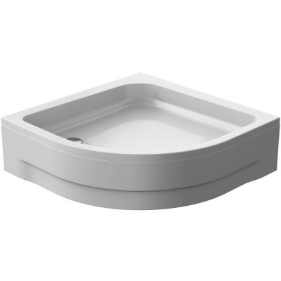Brodzik półokrągły 90x90 cm biały 00087 Polimat Pako