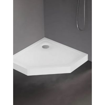 Brodzik pięciokątny 90x90 cm biały B0603 New Trendy Mild